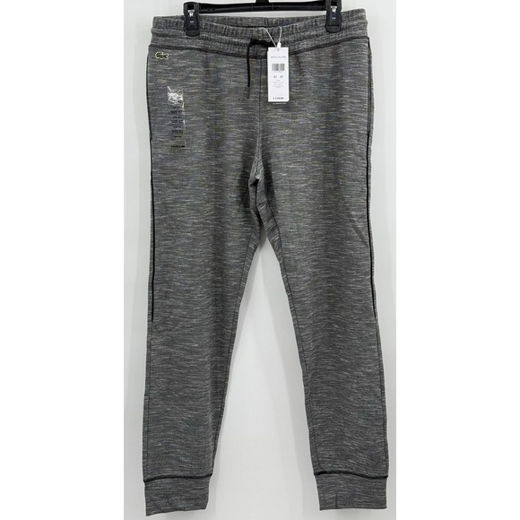 Lacoste Sport‎ Woman's Size 42/10 Gray Black Jogger Pants NWT$110 - Picture 2 of 8